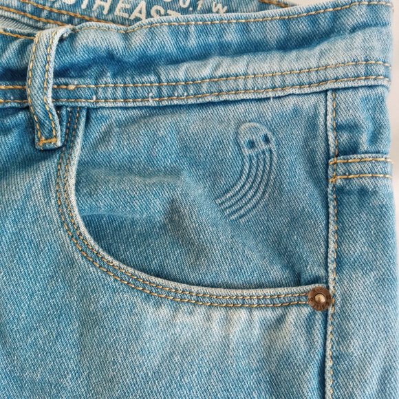 G Star Raw × Pharrell Williams 'For the Oceans' light wash jeans Size 32 NWOT - Picture 2 of 10